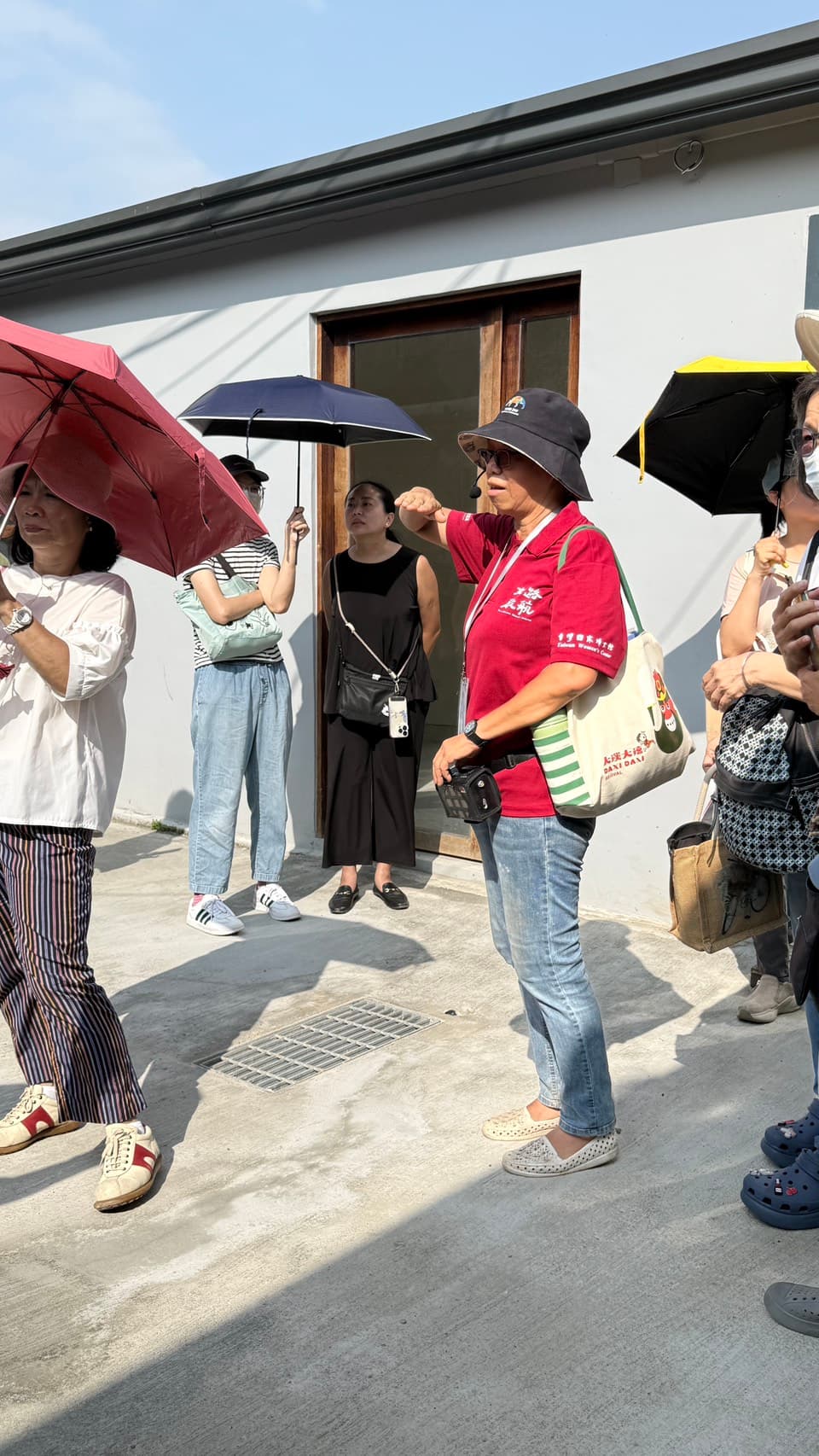 Lin Li-yun leading a Daxi Women's Way walking tour